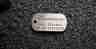 Hundemarke Edelstahl Dogtag, 40 mm, einseitig