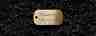Hundemarke Messing Dogtag, 40 mm, einseitig