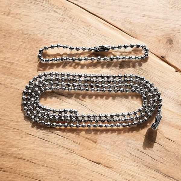 Original Army-Dogtags - Kette, Farbe: Silber