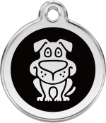 hundemarke reddingo dog schwarz