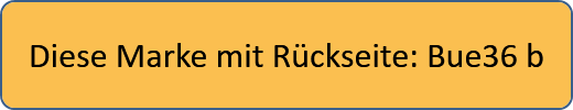 Diese Marke mit Rückseite: Bue36 b